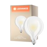 Ledvance Classic LED E27 Globe Fadenlampe Matt 6.5W 806lm - 827 Extra Warmweiß | Ersatz für 60W