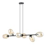 Emibig Pendelleuchte Pandora Stahl Schwarz | Geeignet für 6x E14 - Max 10W