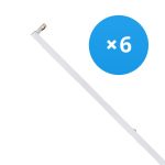 Mehrfachpackung 6x Bright Choice LED Deckenleuchte Click T8 | Geeignet für 150cm LED Röhre 