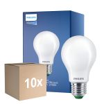 Mehrfachpackung 10x Philips MASTER LED Glühbirne Ultra Efficient E27 Birne Matt 2.3W 485lm - 827 Extra Warmweiß | Ersatz für 40W