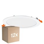 Mehrfachpackung 12x Osram LED-Downlight Recess Slim Weiß 22W 2000lm 110D - 830 Warmweiß | Ausschnitt 200mm - IP20