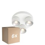 Mehrfachpackung 6x Nordlux Pitcher Spot Metall Weiß | Geeignet für 3x GU10
