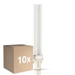 Mehrfachpackung 10x Philips PL-S 11W - Actinic BL | 2-Pins