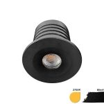 EcoDim Einbau Spot Mini Schwarz 2.5W 155lm 30D - 827 Extra Warmweiß | 35mm - Ausschnitt 28mm - IP67 - Dimmbar