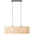 Brilliant Wimea Pendelleuchte Metall Schwarz Beige | Geeignet für 2x E27