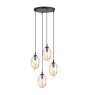Emibig Pendelleuchte Astral Stahl Schwarz | Geeignet für 4x E14 - Max 10W