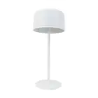 Eglo Tischlampe Roccanova Solar Stahl Weiß 2W 270lm - 830 Warmweiß | IP44 - Berührungsdimmbar - USB-C
